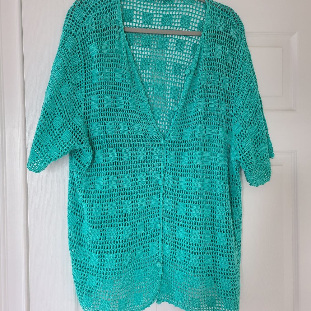 Crochet type sweater